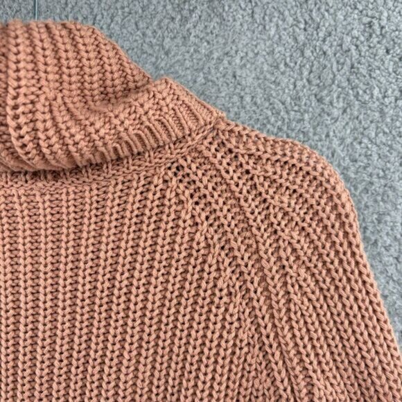 Haven Well Within Sweater Women’s Size Small Chunky Knit Cotton Cowl Neck - Picture 5 of 7